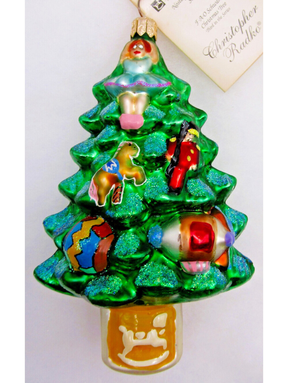 Christopher Radko 1999 FAO Christmas Tree Ornament with Tag and Box 99-FAO-03
